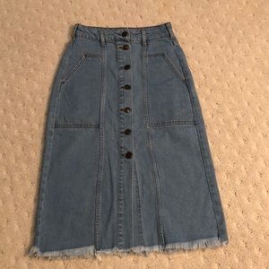 Zara denim skirt
